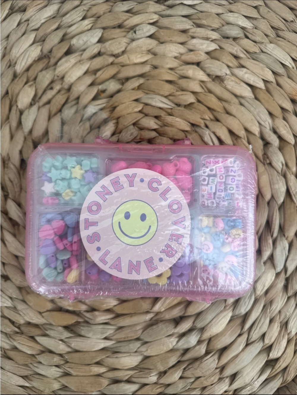 Stoney Clover Lane x Target Pink Pastel Bead Kit with Alphabet Cubes